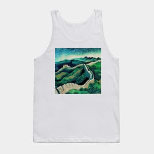 The Great Wall of China in Van Gogh's style Tank Top